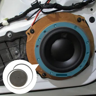 1 rouleau de ruban d'étanchéité pour haut-parleur de 18Mm, bande en mousse Eva pour isolation Audio de voiture, réduction des vibrations antichoc, bande en mousse à cellules fermées