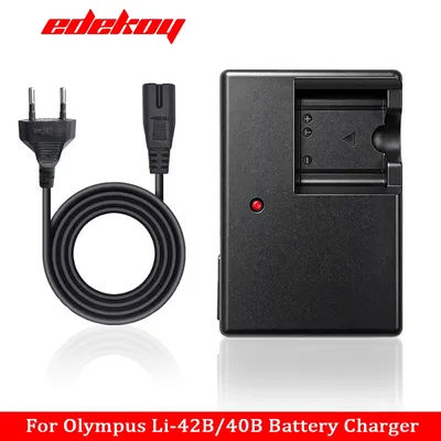 Chargeur LI-40C pour appareil photo Olympus LI-42B, LI-40B, LI-41C, EN-EL10, NP-45, KLIC-7006, D-LI63, CNP-80 Chargeur de batterie LI40B, LI42B