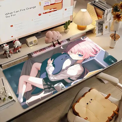 Tapis de souris Takanashi Hoshino Game B-Blue Archive, tapis d'ordinateur antidérapant en caoutchouc, tapis de bureau décoratif pour ordinateur portable, grand format