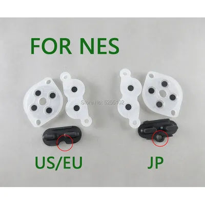 Remplacement pour AnjUS/EU JP Nintendo No.icom, adhésif conducteur, conduction, caoutchouc conducteur, A, B, bouton D Pad pour AnjDavid, 5 ensembles