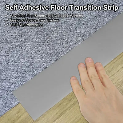 Bande de Transition de sol 1m/2m, diviseur plat auto-adhésif en stratifié pour une jonction des espaces de sol, portes, couverture de tapis, carreaux de sol