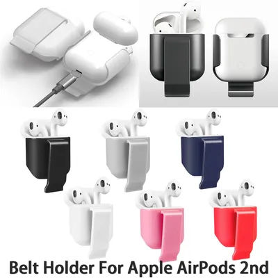 Étui à écouteurs pour AirPods 1 et 2, compartiment pour téléphone de sauna, clip de ceinture, support de ceinture, étui durable, cintre, boîte à écouteurs, clip de taille
