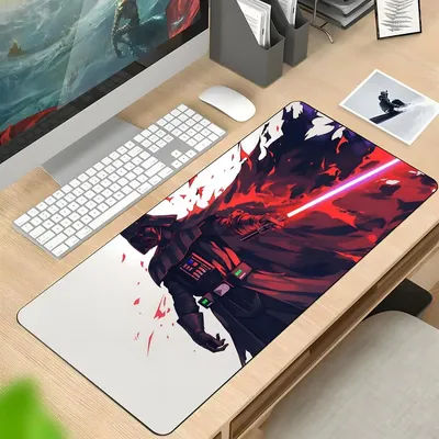 Tapis de souris S-StarS W-Wars en caoutchouc, tapis de souris XXL pour ordinateur portable, tapis de souris pour ordinateur portable, accessoires de jeu pour ordinateur