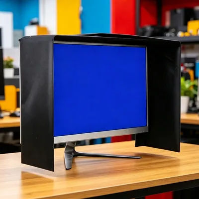 Capot de protection pour écran, installation facile, protection des yeux, pare-soleil, capot de confidentialité pour moniteur de 17 à 27 pouces, pour jeux vidéo, montage vidéo, maison