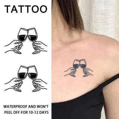 Tatouage temporaire amusant et minimaliste, tatouages temporaires à base de plantes, imperméables et durables de une à deux semaines, pour le bras, la paume
