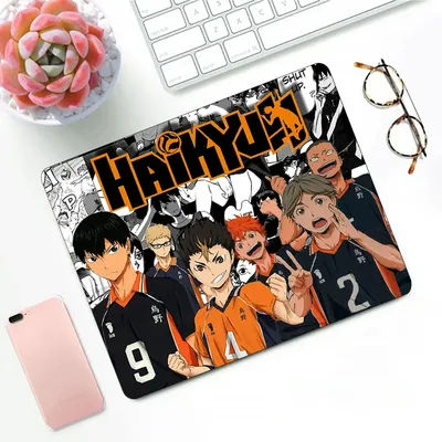 Anime garçon volley-ball Haikyuu tapis de souris de jeu XS petit tapis de souris pour PC Gamer décoration de bureau tapis de souris de bureau tapis de bureau