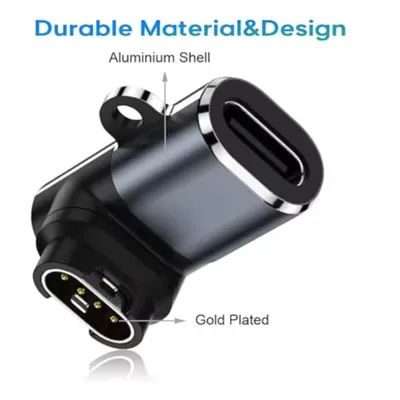 Quatix USB-C chargeur pour Garmin Fenix 7 8 7S 7X 6S 6 Forerunner 955 965 Smartwatch chargeur adaptateur Garmin câble de charge adaptateur