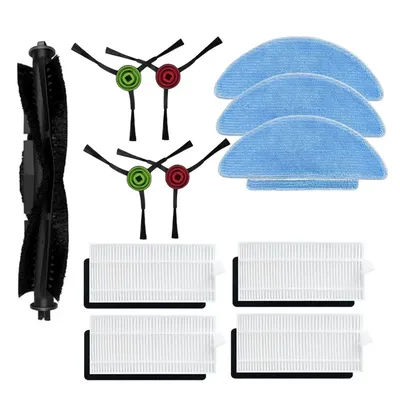 Compatible for 에브리봇 Everybot Q3 Robot Vacuum Replacement Main Side Brush HEPA Filter Mop Pads Spare Parts Accessories