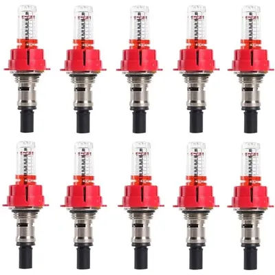 A76X-For Underfloor Heating System 10 Pcs Manifold Flow Meter,Visual Flow Monitor Regulator(1/2)