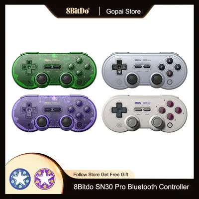 8Bitdo SN30 Pro GB/SN Wireless Bluetooth Gamepad Controller for Nintend Switch 2/Windows/macOS/Android Game Control