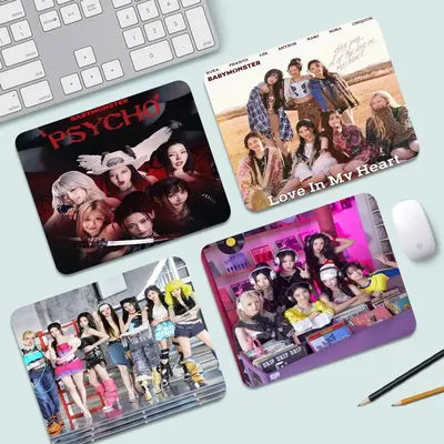 Nouveau tapis de souris Kpop B-Babymonster, tapis de souris personnalisé, petit tapis de bureau pour jeux, tapis de clavier en caoutchouc naturel pour la maison