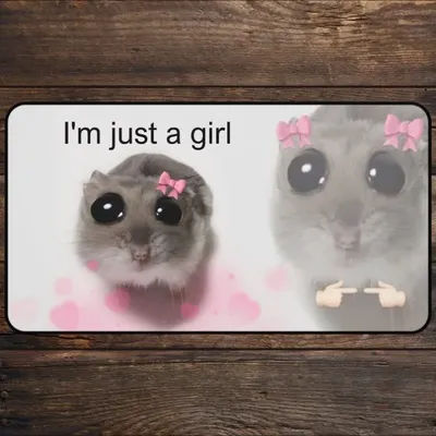 Tapis de jeu pour les fans de TCG, I'm Just a Girl, tapis de bureau Anime, tapis de jeu personnalisé pour jeux de cartes magiques, tapis de souris, accessoires de jeu