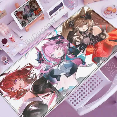 Tapis de souris XXL pour PC, grand format, avec impression HD, Arknights Endfield Tangtang Yvonne, tapis de souris de jeu pour fille anime, tapis de bureau pour PC