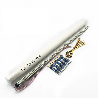 Kit de mise à jour de lampes LED universelles à rétroéclairage réglable de 19 pouces pour écran frontal, avec 2 bandes LED pour moniteur LCD
