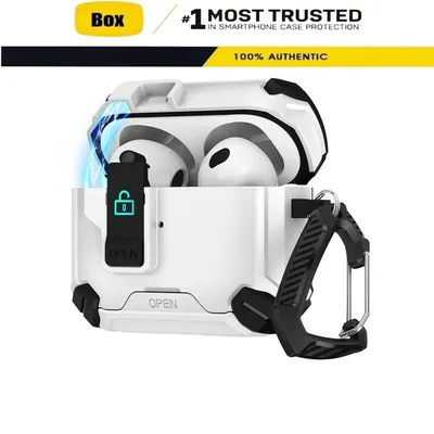 Étui rigide multifonctionnel de qualité militaire pour écouteurs AirPods Pro 4 3 2 avec support de téléphone magnétique OTT-BOX