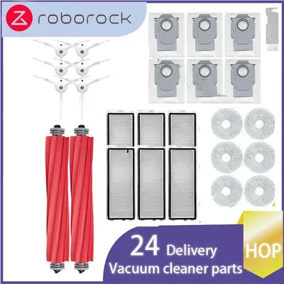HOP Replacement For Roborock Qrevo Pro Qrevo MaxV Qrevo S P10 Pro Robot Vacuum Cleaner Accessories Roller Dust Bag Parts