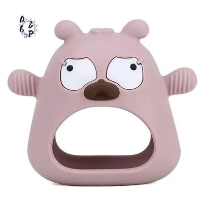 A68P-Baby Teether ,Cute Dog Buddy Silicone Teething Gloves For Newborn Care Gums Sucking Needs