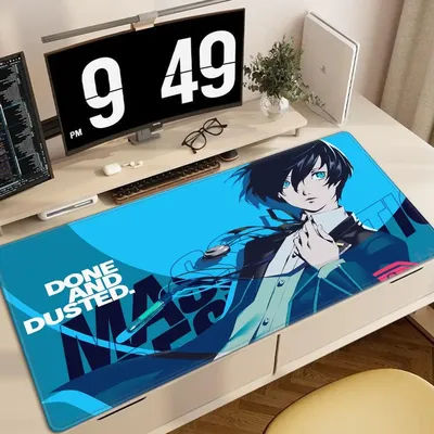 Tapis de souris Persona 3 Reload Anime, accessoires de jeu, grand tapis de table antidérapant, tapis de souris pour ordinateur portable, tapis en caoutchouc XL, tapis de bureau pour gamer