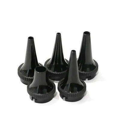 Lot de 5 pièces – Embouts de remplacement réutilisables pour otoscope adulte et enfant – Accessoires de rechange pour soins des oreilles – Cones D2