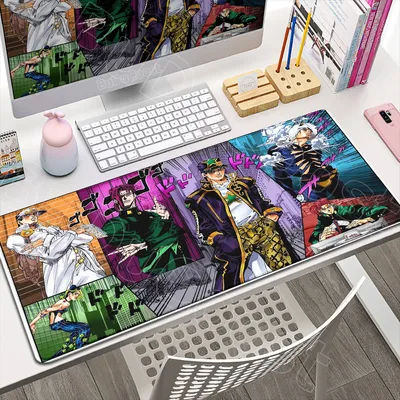 2026 nouveau papier peint Anime JOJO grands tapis de souris clavier tapis de souris accessoires de jeu ordinateur portable tapis de souris tapis XXL PC tapis de bureau