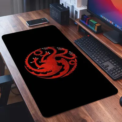 Tapis de souris TV G-Game of T-Thrones, tapis de bureau carré pour jeux, imperméable, antidérapant, en caoutchouc, décoratif