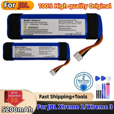 Batterie d'origine 100% de haute qualité 5200 mAh pour haut-parleur Bluetooth sans fil JBL Xtreme2 2nd Player Xtreme3 Xtreme 2 3