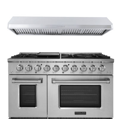 Proline 48" Dual Fuel Range + Hood Bundle | Save 10%