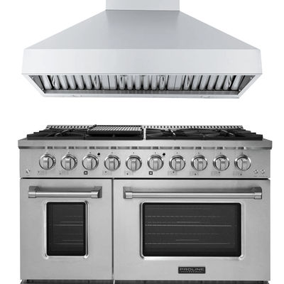 Proline 48" Dual Fuel Range + Hood Bundle | Save 10%