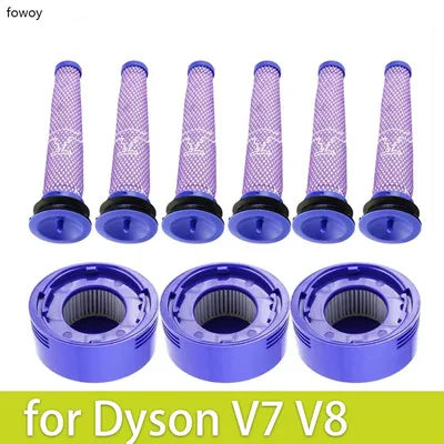 HEPA Filter For Dyson V8 V7 Accessories Robot Vacuum Cleaner Washable Filter Replacement Spare Parts