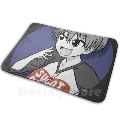 Uzaki Chan Carpet Mat Rug Cushion Soft Anime Waifu Uzaki Chan Uzaki Black And White Cartoon Cartoons Chan Anime Red Cute