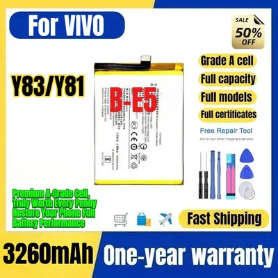 Batterie B-E5 pour téléphone VIVO Y83/Y81, 0 cycle, haute qualité, haute capacité, remplacement de batterie, cellule de grade A avec outils.