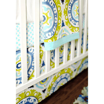 New Arrivals Indigo Summer 4 Piece Baby Crib Bedding Set