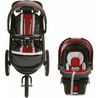 Graco FastAction Fold Jogger Click Connect Travel System - Chili Red