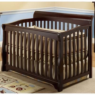 SB2 Florence 2 Piece Nursery Set in Espresso - Crib & Princeton 3 Drawer Dresser