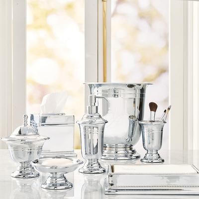 Maison Bath Accessories - Chrome, Chrome Soap Dish - Frontgate
