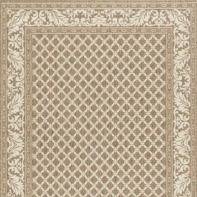 Ashworth Indoor/Outdoor Rug - Blue/Cream, 5'3" x 7'6" - Frontgate