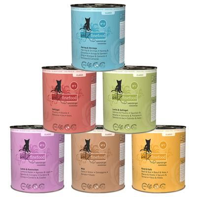 6x800g Mixed Trial Pack Catz Finefood Wet Cat Food