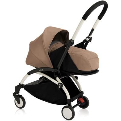 Babyzen 2018 Yoyo+ 0+ Newborn Compact Stroller - White / Taupe