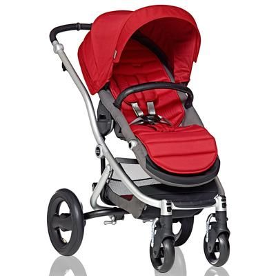 Britax Affinity Complete Stroller, Silver - Red Pepper