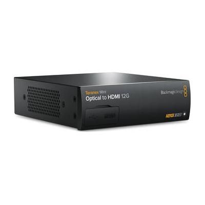 Blackmagic Design Teranex Mini Optical to HDMI 12G Converter (Optical Fiber Module Not Includ CONVNTRM/MA/OPTH