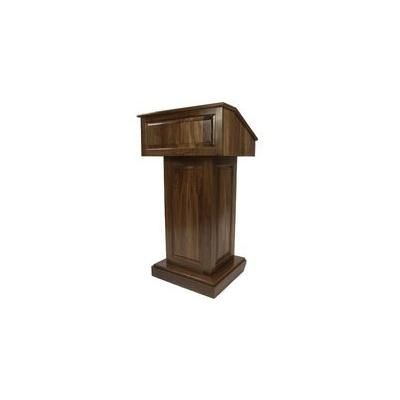 Counselor Solid Walnut Wood Lectern