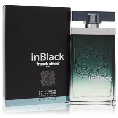 Franck Olivier In Black For Men By Franck Olivier Eau De Toilette Spray 2.5 Oz