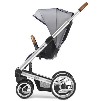 Mutsy Igo Stroller, Urban Collection - Silver/White & Blue