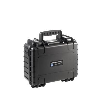 B&W International Type 3000 Black Outdoor Case With RPD Insert Black Medium 3000/B/RPD