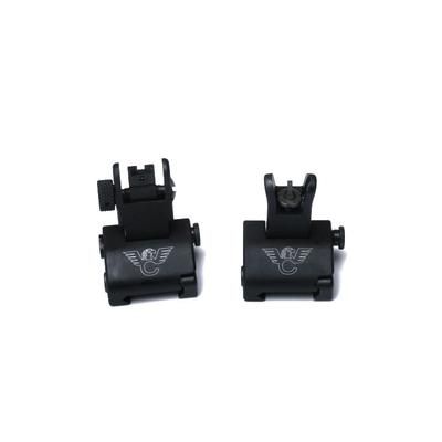 Wilson Combat Quick Detach Top Mounted Deployable Front and Rear Sight CSAT Aperture Black TR-QDSSCSAT