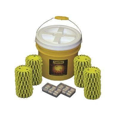 Powerflare 24-Pack Bucket of PowerFlare Lights Infrared Black Shell BUCKET24-I-BK