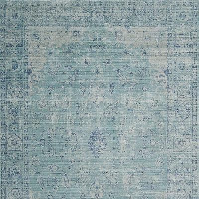 Brynner Vintage Performance Area Rug - Blue/Multi, 2'3" x 8' - Frontgate