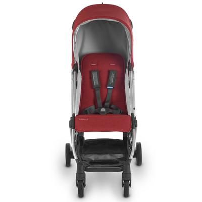 UPPAbaby Minu Compact Stroller - Denny (Red Melange/Silver/Black Leather)
