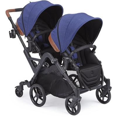 Contours Curve Double Stroller - Indigo Blue
