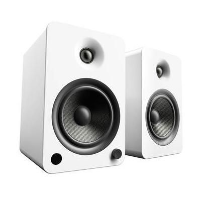 Kanto Living YU6 2-Way Powered Bookshelf Speakers (Matte White, Pair) YU6MW